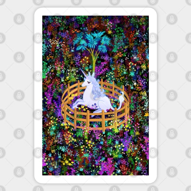 The Last Unicorn in Captivity Sticker by Ellador